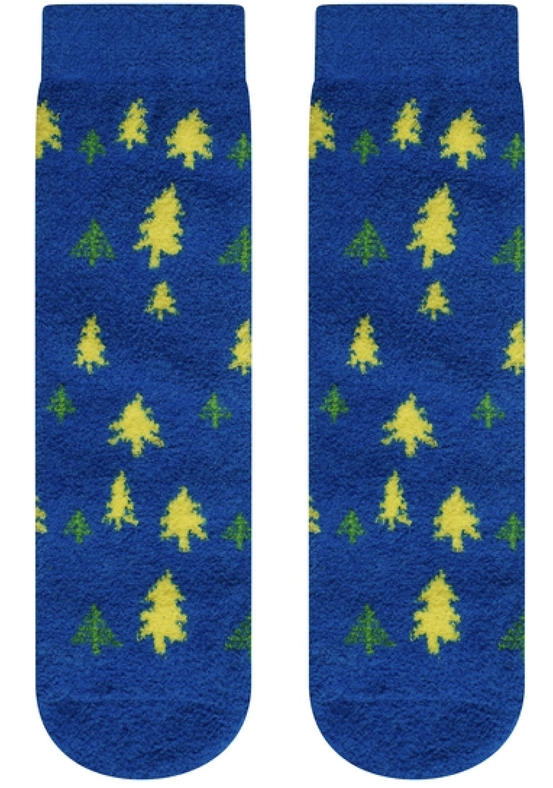 Dare2B Kids Merrily Fluffy Socks Elec Blu/Lemon